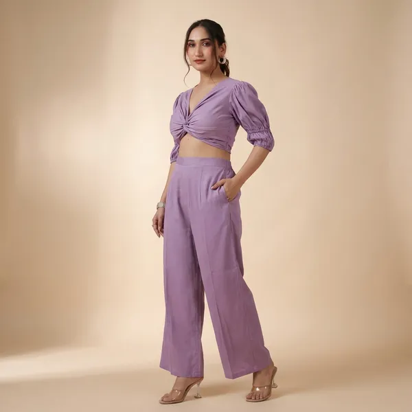 Solid_Cotton_Knot_Co_Ord_Set_For_Women