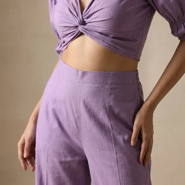 Solid_Cotton_Knot_Co_Ord_Set_For_Women
