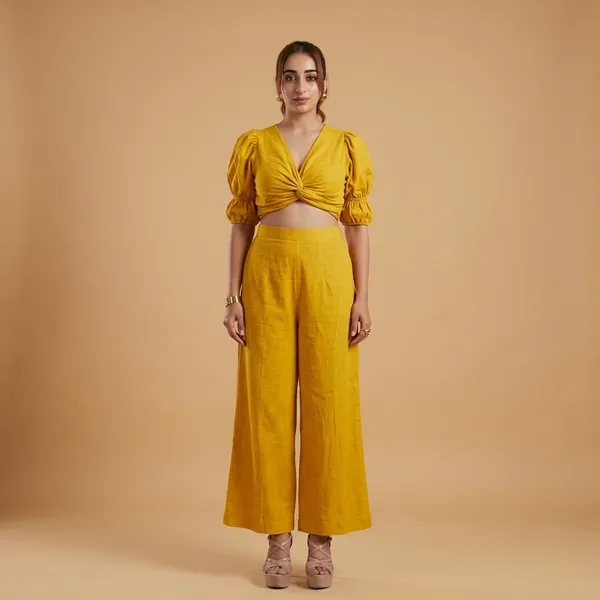 Solid_Cotton_Knot_Co_Ord_Set_For_Women