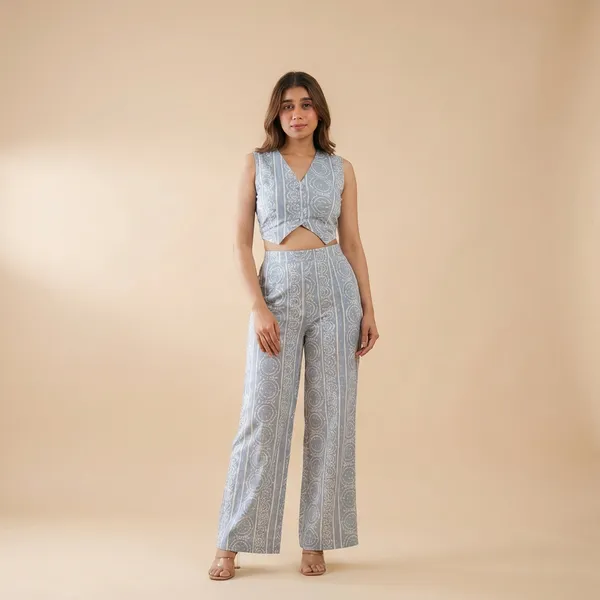 Printed_Cotton_Paradise_Pantsuit_For_Women