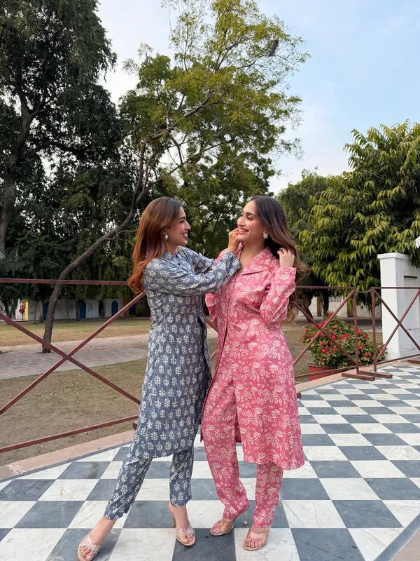 Printed_Florals_South_Cotton_Jacket_Co_Ord_Set_For_Women