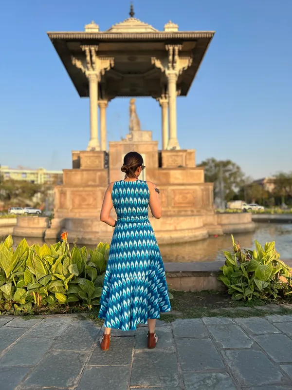 Cotton_Ikkat_High_Low_Midi_Dress_For_Women