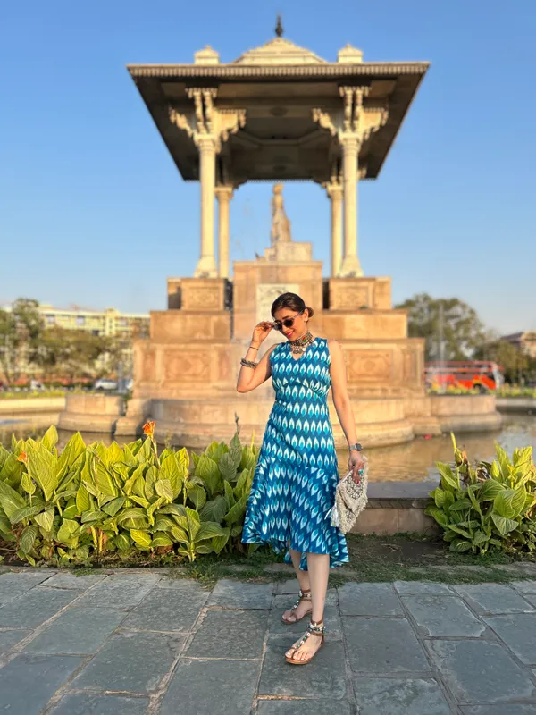 Cotton_Ikkat_High_Low_Midi_Dress_For_Women