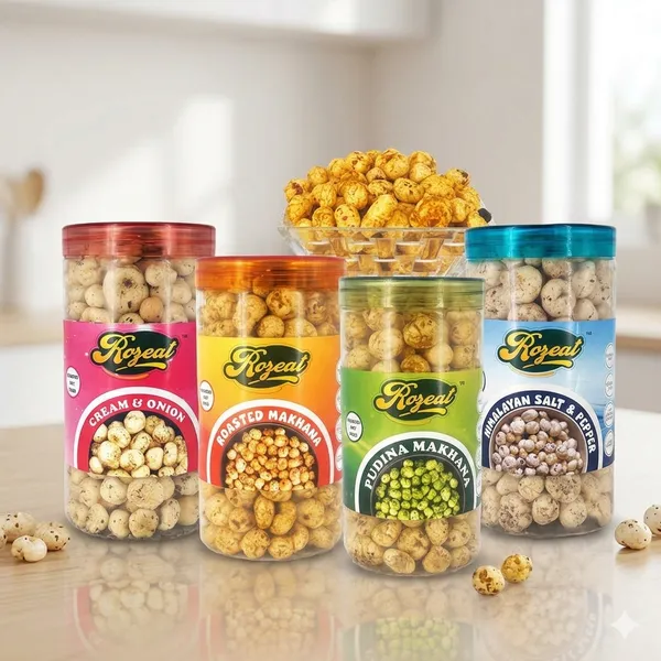 Pudina_And_Himalayan_Salt_&_Pepper_And_Cream_&_Onion_And_Roasted_Makhana_For_Snacks(Pack_Of_4)