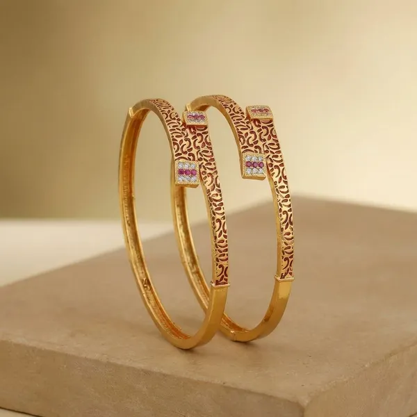 Elegant_Gold_Plated_Bangles_With_Intricate_Design_Set_Of_2