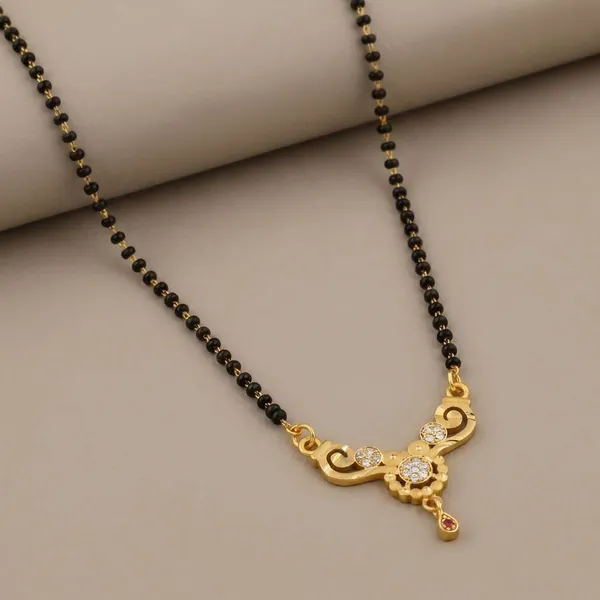 Traditional_Black_Beaded_Mangalsutra_With_Golden_Pendant