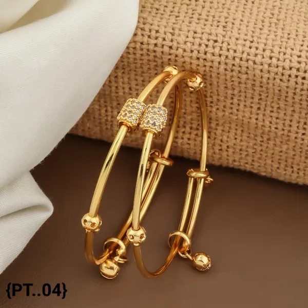 Gold_Plated_Designer_Bangles_With_Crystal_Stone_Work_Set_Of_2