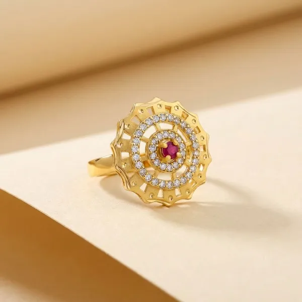 Luxurious_Gold_Plated_Kundan_Ring_With_Ruby_Center_Stone