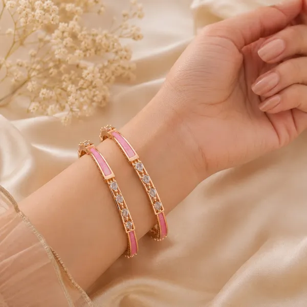Rose_Gold_Meenakari_Bangles_with_Dimond_Crystle_|_Latest_2026_Designer_AD_Brass_Bangles