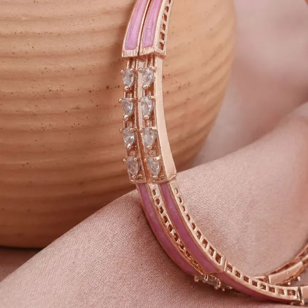 Rose_Gold_Meenakari_Bangles_with_Dimond_Crystle_|_Latest_2026_Designer_AD_Brass_Bangles