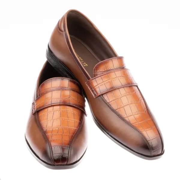 Brown_Croc_Textured_Leather_Penny_Casual_Slip_On_Shoes_For_Men