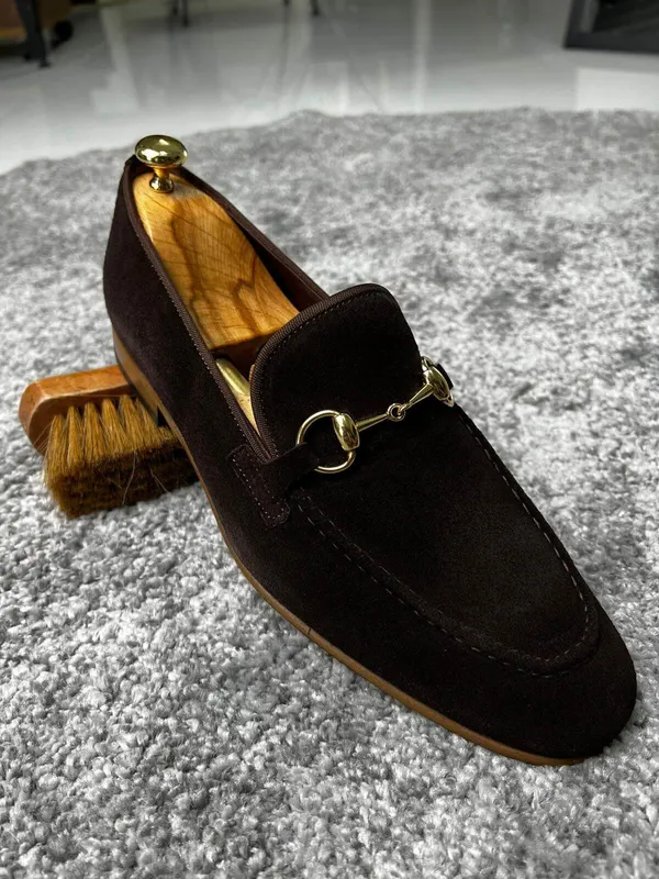 Brown_Suede_Buckle_Loafers_For_Men
