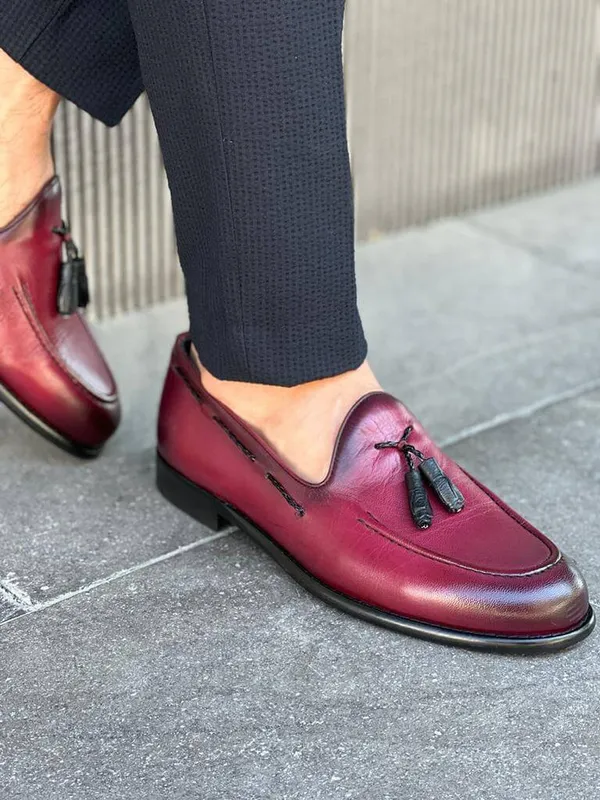 Cherry_Red_Tassel_Loafers_For_Men