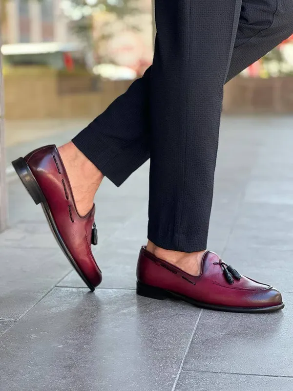 Cherry_Red_Tassel_Loafers_For_Men
