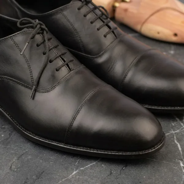 Black_Leather_Cap_Toe_Oxford_Formal_Shoes_For_Men