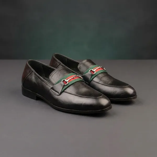 Black_Formal_Leather_Loafers_With_Decorative_Strap_For_Men