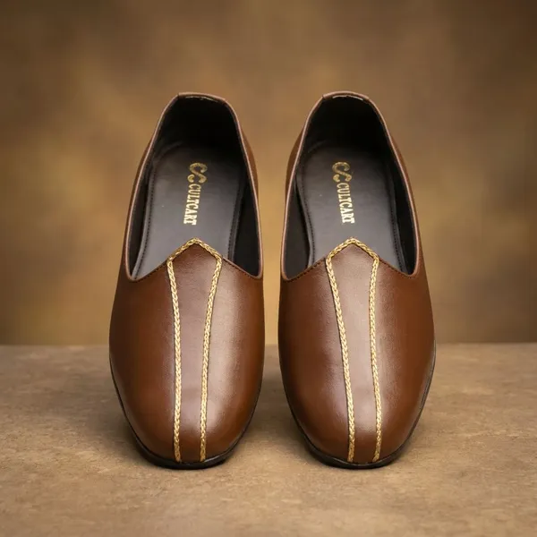 Brown_Tan_Slip_On_Formal_With_Contrast_Stitching_Shoes_For_Men