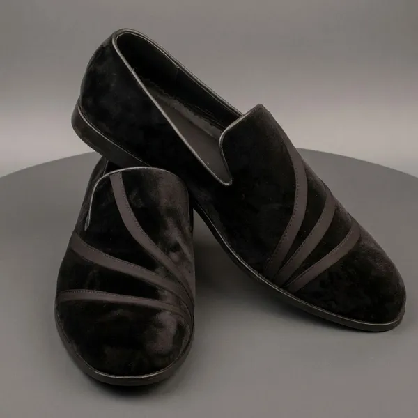 Black_Velvet_Striped_Detail_Shoes_For_Men