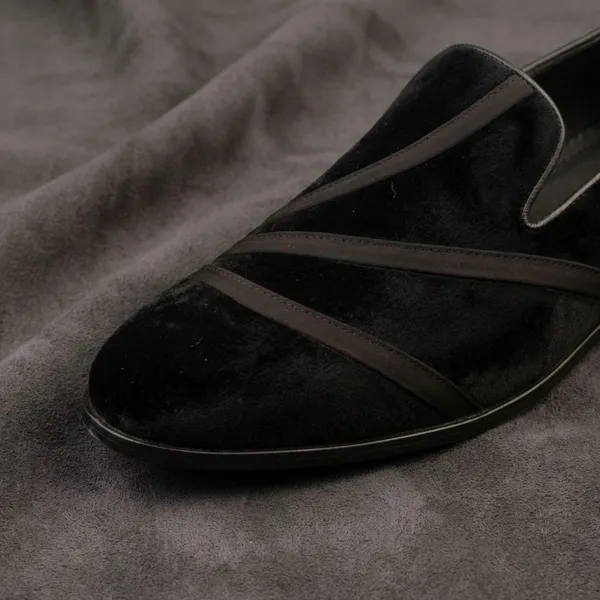 Black_Velvet_Striped_Detail_Shoes_For_Men