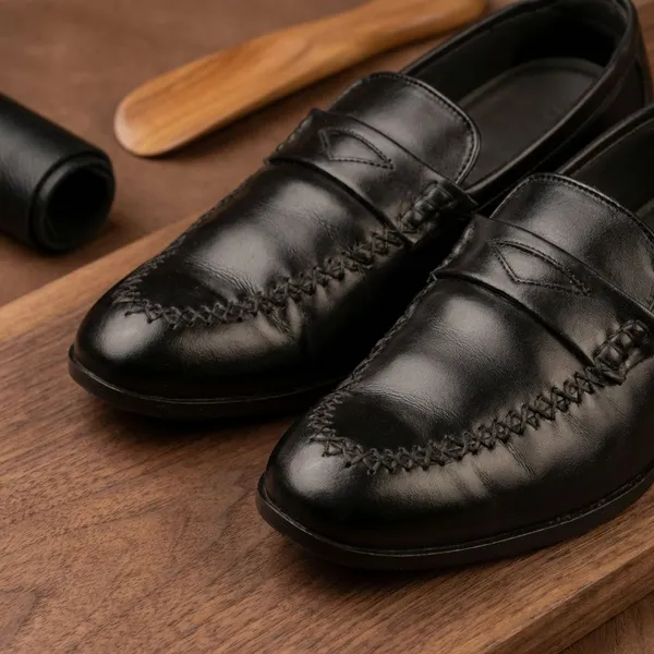 Black_Classic_Leather_Penny_Loafers_For_Men