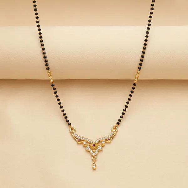 Black_Beaded_Mangalsutra_Necklace_With_Gold_Toned_Crystal_Pendant