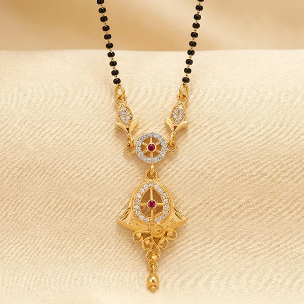 Elegant_Black_Chain_With_Ruby_Stone_Pendant