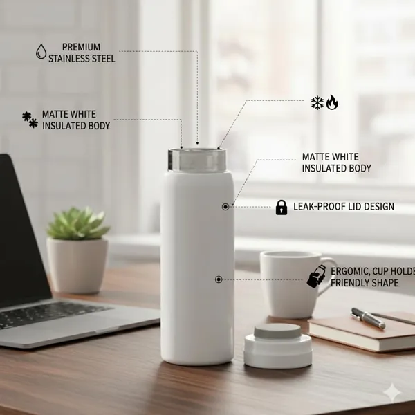 White_Stainless_Steel_Vacuum_Insulated_Water_Bottle