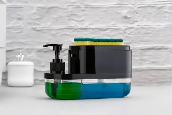 Multicolour_2_In_1_Soap_Dispenser_For_Bathroom_Accessories_Dishwasher_Liquid_Holder_Liquid_Dispenser_Pump_500_Ml_With_Sponge_Holder_Kitchen_Sink_Accessories_Items_Multi_Color