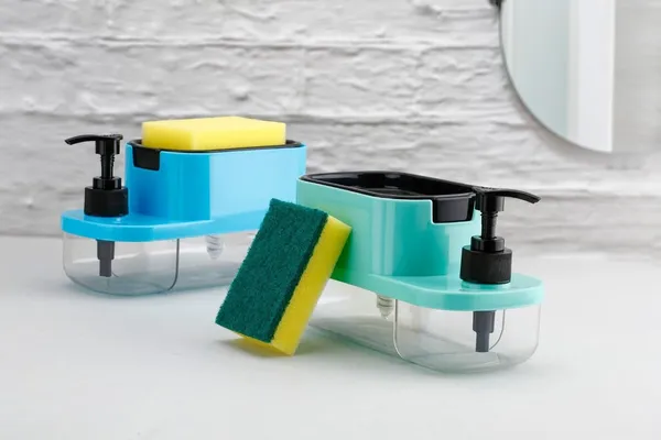 Multicolour_2_In_1_Soap_Dispenser_For_Bathroom_Accessories_Dishwasher_Liquid_Holder_Liquid_Dispenser_Pump_500_Ml_With_Sponge_Holder_Kitchen_Sink_Accessories_Items_Multi_Color