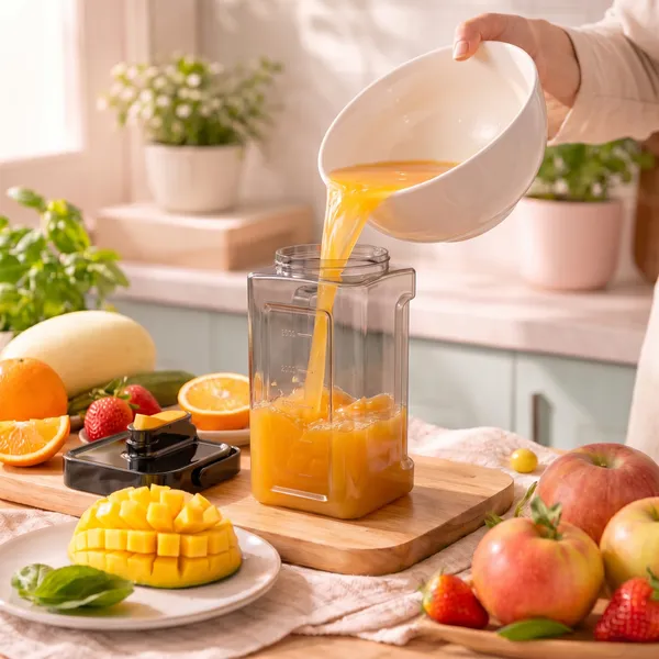 Dimazofly_3500_ml_Water_Pitcher_for_Refrigerator_Door,_Clear_Square_Drink_Dispenser_with_Measurement_Markings,_Durable_Plastic_Infusion_Carafe_for_Iced_Tea_&_Fruit_Water_(_Pack_Of_1_)