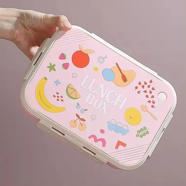 Dimazofly_Leakproof_Kids_Lunch_Box_for_School_-_Insulated_Bento_Box_with_Spoon,_Multi-Compartment_Tiffin_Box_for_Toddlers,_Durable_&_BPA-Free_Food_Container,_(950ml)_(Multicolor)