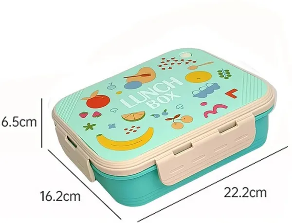 Dimazofly_Leakproof_Kids_Lunch_Box_for_School_-_Insulated_Bento_Box_with_Spoon,_Multi-Compartment_Tiffin_Box_for_Toddlers,_Durable_&_BPA-Free_Food_Container,_(950ml)_(Multicolor)