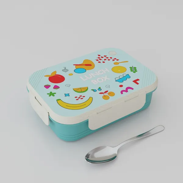 Dimazofly_Leakproof_Kids_Lunch_Box_for_School_-_Insulated_Bento_Box_with_Spoon,_Multi-Compartment_Tiffin_Box_for_Toddlers,_Durable_&_BPA-Free_Food_Container,_(950ml)_(Multicolor)