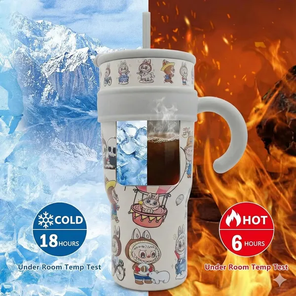 Cream_Cute_Cartoon_Stainless_Steel_Tumbler_With_Handle_And_Straw