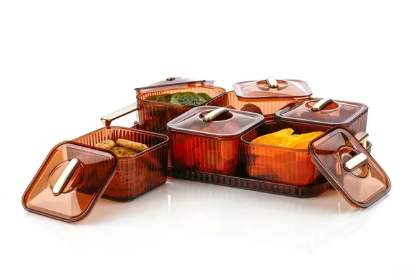 6_Pcs_Multicolor_Dry_Fruit_Serving_Set_With_Tray_And_Lids_Airtight_Container_Box