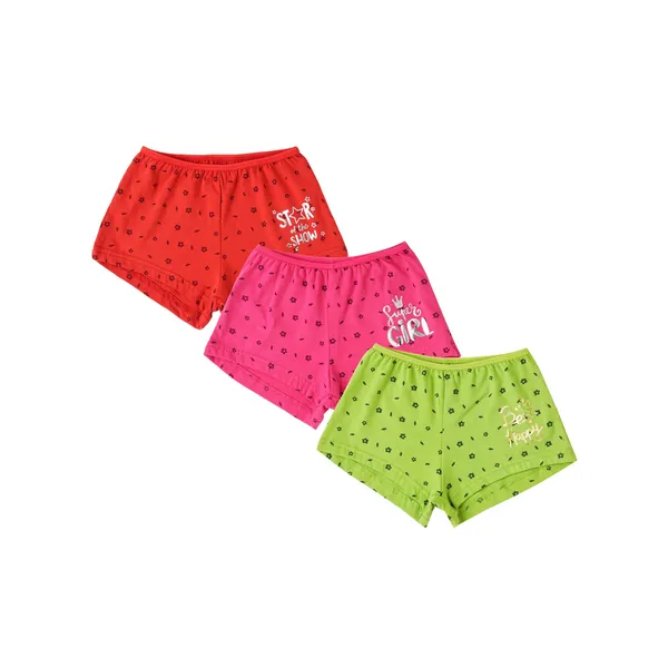 BABY-156_Multicolor_Cotton_Printed_Boxer_Shorts_Pack_Of_3_Smart_Girl_Edition_For_Girls