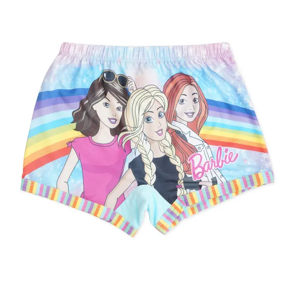 BABY-154_Multicolor_Barbie_Rainbow_Boxer_Shorts_Pack_Of_6_The_Future_Is_Limitless_Edition_For_Girls