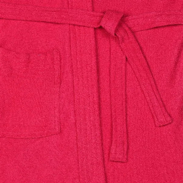 Red_Cotton_Bathrobe_Plain_For_Girls