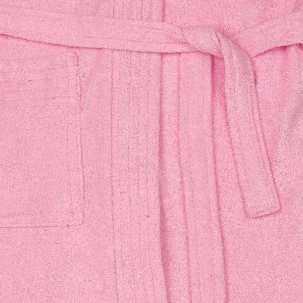 Pink_Cotton_Bathrobe_Plain_For_Girls