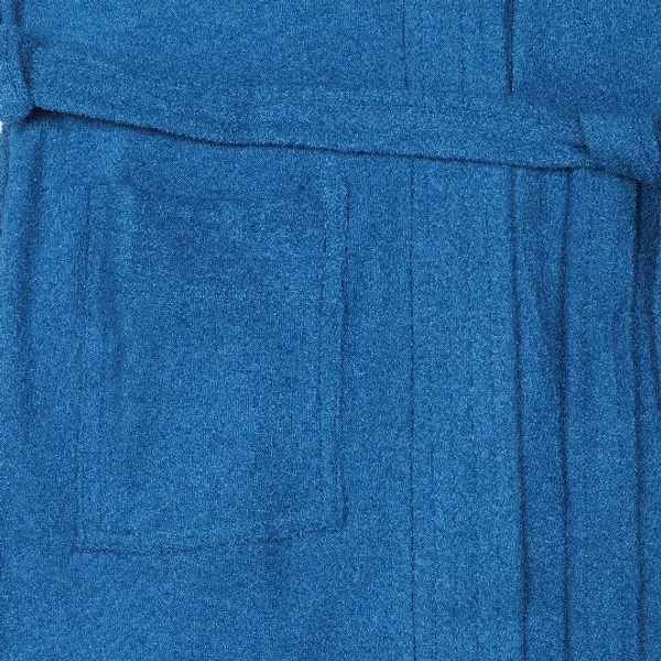 Blue_Cotton_Bathrobe_Plain_For_Girls