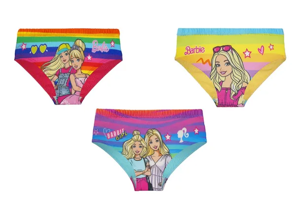 BABY-139_Multicolor_Barbie_Print_Briefs_Pack_Of_3_Soft_Cotton_Elasten_Innerwear_For_Girls