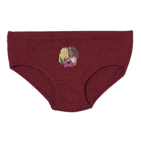 BABY-150_Multicolor_Cotton_Briefs_Pack_Of_6_Solid_Colors_With_Barbie_Prints_For_Girls