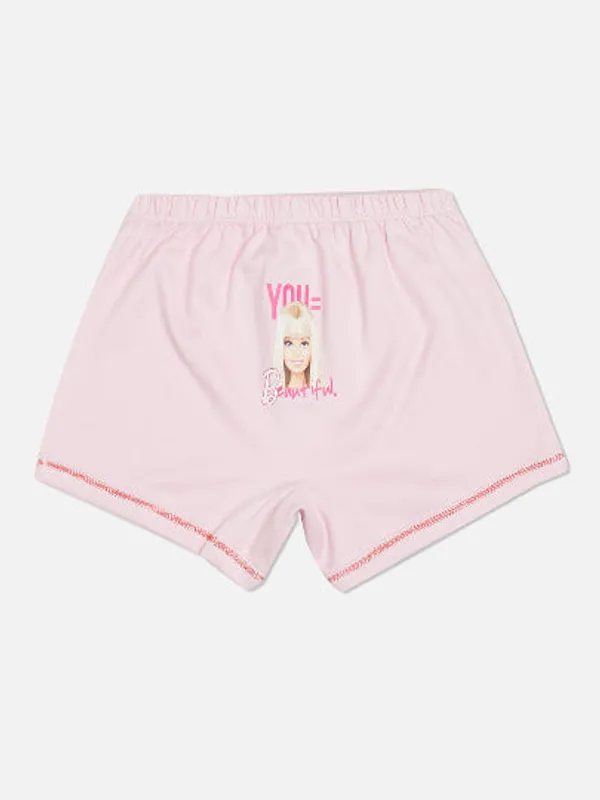 BABY-138_Multicolor_Cotton_Interlock_Boxer_Briefs_Pack_Of_6_Barbie_Print_Innerwear_Shorts_For_Girls