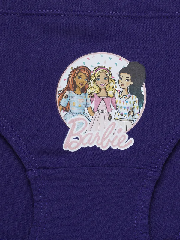 BABY-_130_Multicolor_Cotton_Elastane_Brief_Panties_Pack_Of_6_Barbie_Printed_Innerwear_For_Girls