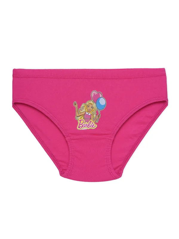 BABY-_130_Multicolor_Cotton_Elastane_Brief_Panties_Pack_Of_6_Barbie_Printed_Innerwear_For_Girls