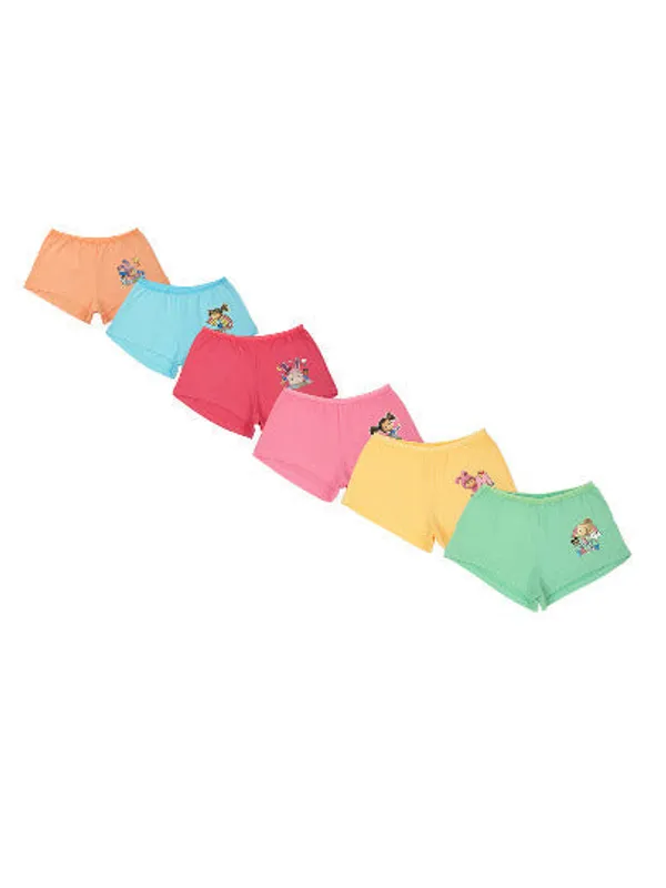 BABY-126_Multicolor_Printed_Boxer_Shorts_Pack_Of_6_Soft_Cotton_Innerwear_For_Girls