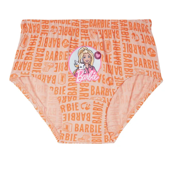 BABY-123_Multicolor_Barbie_Printed_Briefs_Pack_Of_6_Soft_Cotton_Innerwear_For_Girls
