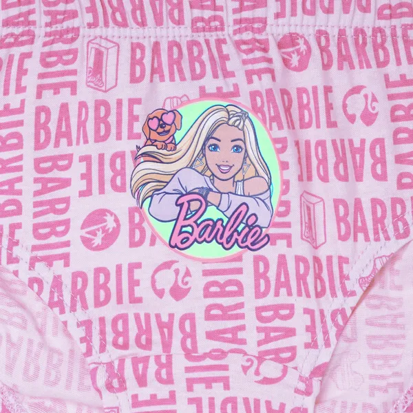 BABY-123_Multicolor_Barbie_Printed_Briefs_Pack_Of_6_Soft_Cotton_Innerwear_For_Girls