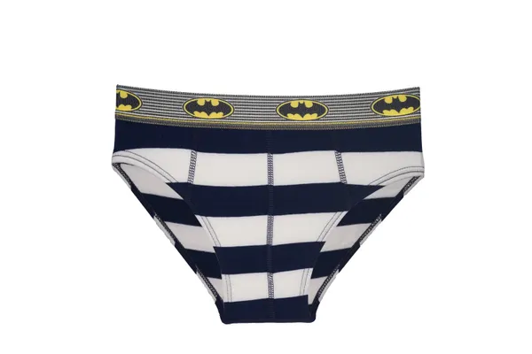 JR-_81_Multicolor_Batman_Striped_Briefs_(Pack_Of_6)_Cotton_Lycra_With_Logo_Waistband_For_Boys
