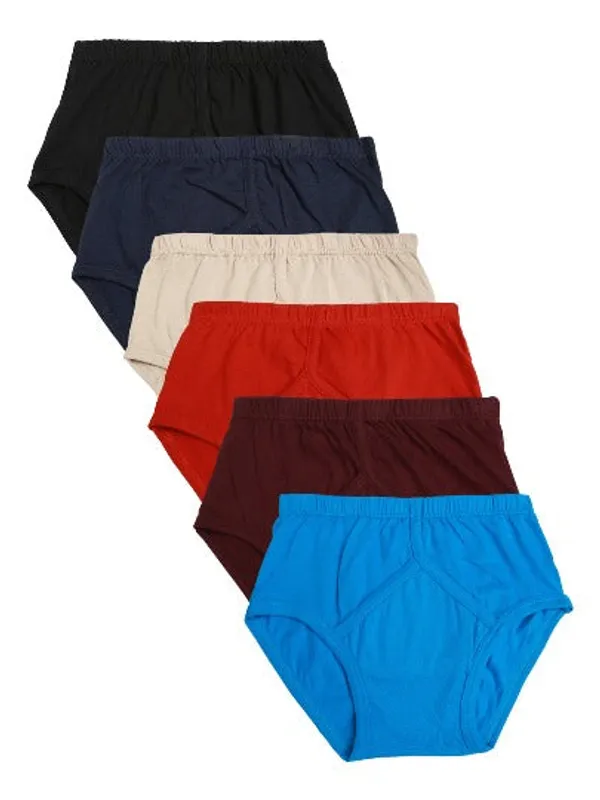 JR-14_Multicolor_Solid_Cotton_Briefs_Pack_Of_6_Soft_And_Comfortable_Innerwear_For_Boys